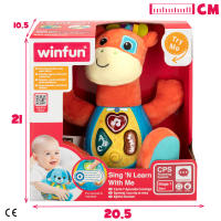 Winfun Peluche jirafa que habla c/luces en español - details 6