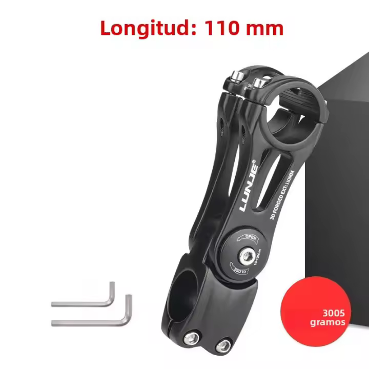 Perilla Bicicleta MTB Power Stem Road Mountain Bike Ajustable 31.8mm Aluminio Aleación Puente Ciclismo 90/110/130/145MM - 1