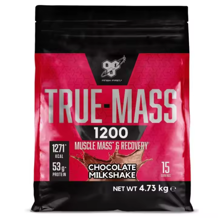 BSN True Mass 1200 - Ganador de Masa Muscular y Suplemento para Aumentar Masa Muscular con Proteínas y Carbohidratos de Calidad - 1