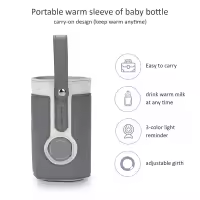 Calentador De Botella Para Bebé Portátil Con 3 Temperaturas Ajustables USB Calentador De Leche Para Viaje En Coche Seguro Y Ecológico Tamaño Medio - details 29