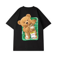 Camiseta De Algodón Para Hombre Con Patrón De Oso Polar Cuello Redondo Holgada Casual De Alta Calidad Para Pareja - details 3