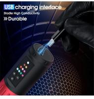 Kit De Máquina De Tatuaje Inalámbrica Con Pluma Rotativa Batería De 1600mAh 20 Piezas De Agujas De Tatuaje Mixtas Pantalla Digital Potencia - details 3
