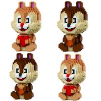 Juego De Bloques DIY 3D Diamante Micro Con Diseños De Ardillas Cartoon Creatividad Brillante Decoración Display Juguetes Únicos Para Adultos - details 2