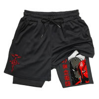 Shorts De Gimnasio Anime Fullmetal Alchemist Para Hombres 2 En 1 Compresión Con Bolsillos 5 Pulgadas Secado Rápido Running Fitness - details 1