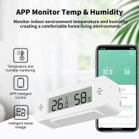 Termómetro Y Higrómetro Inteligente Mini WiFi Tuya Compatible Con Google Home Yandex Alexa Control Remoto Por App Con Alarma - details 1