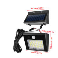 Lámpara Solar LED 32/48LED Para Jardín Exterior IP65 Impermeable Iluminación De Valla Y Calle Larga Duración Luz De Pared Solar Moderna - details 7