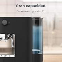 Cafetera Express Cecotec Cafelizzia Fast 1350 W, Thermoblock, ForceAroma de 20 bares, Vaporizador Orientable, Brazo Doble, Bandeja Calienta Tazas, Depósito de Agua Extraíble, Color Negro - details 7