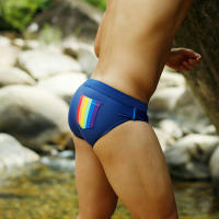 Bikini De Natación Para Hombres Briefs De Push-up Arco Iris Moda Verano 2023 Shorts De Playa Sexy Material Poliéster Y Poliamida Talla Unica - details 15