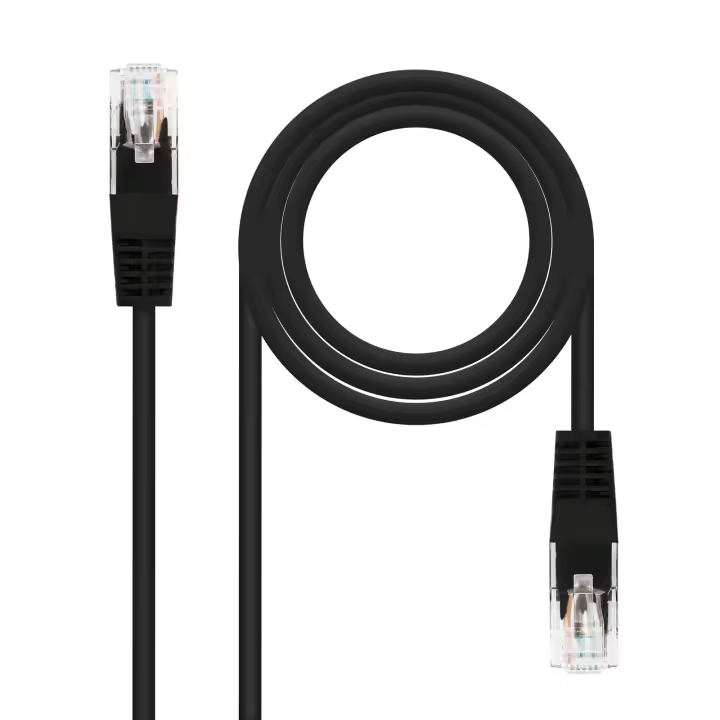 Cable de red UTP CAT5E 0.50 M Negro - 1