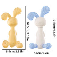 1PC Juguete Antienherrumbre Para Bebé Dientes De Silicona Colores Conejo Mordedor Deporte Y Juego Para Bebés - details 7