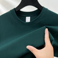 Camiseta De Algodón Puro 100% Para Hombre Manga Corta Verano Moda Casual Color Sólido Cuello Redondo Top Amplio Para Pareja - details 37