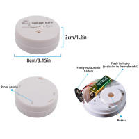 Detector De Fugas De Agua Inalámbrico Con Sensor Y Alarma De 90dB Batería Independiente DC9V Para Casa Y Cocina - details 4