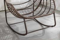 Mecedora de rata para exterior, mecedora para Porche, Salón, Terraza, Jardín, olive Green - details 5