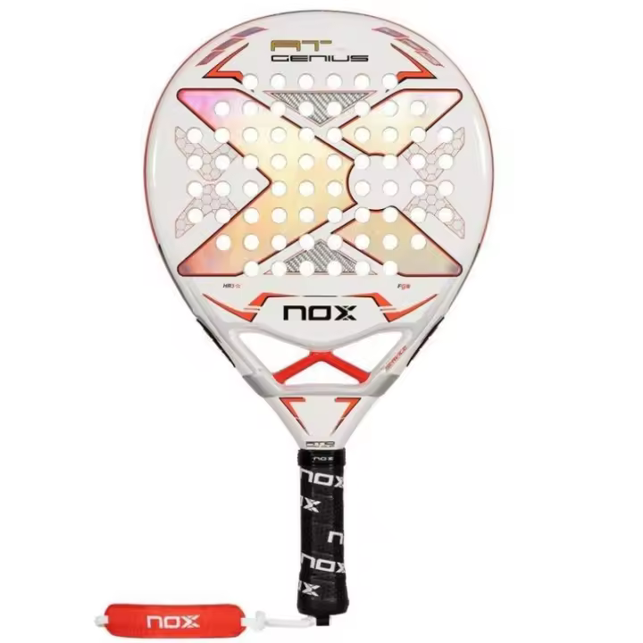 Pala de Pádel NoxSport AT Pro Cup 2024/ Blanca y Naranja - 1
