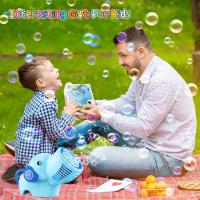 Pistola De Burbujas Portátil Para Niños Y Niñas Máquina De Burbujas De Jabón Eléctrica Para Fiestas Al Aire Libre Regalo Para Niños - details 6