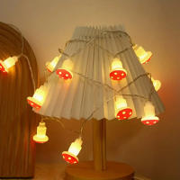Luz De Hongo LED Rojo Para Decoración De Navidad Y Hogar Operada Con Batería Cadena De Luces De Hadas Para Cocina Y Habitaciones - details 8