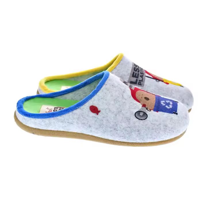 Hot Potatoes Mujer zapatilla estar por casa modelo Gante Gris - 1