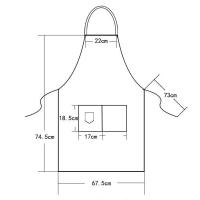 Nueva Moda Del Delantal De Cocina Para Mujer Y Hombre Chef Trabajo Delantal Para Barbacoa Restaurante Bar Tienda Salones De Belleza Estudios Uniforme - details 1