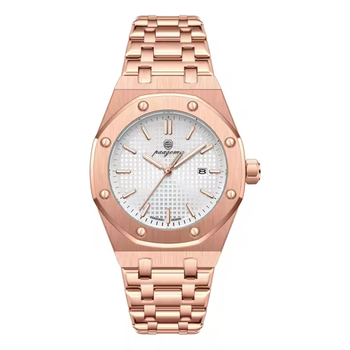 Reloj De Hombre De Lujo PAAZOMU Impermeable Con Luminiscencia Fecha Acero Inoxidable Moda Deportiva Reloj De Cuarzo Para Hombres - 1