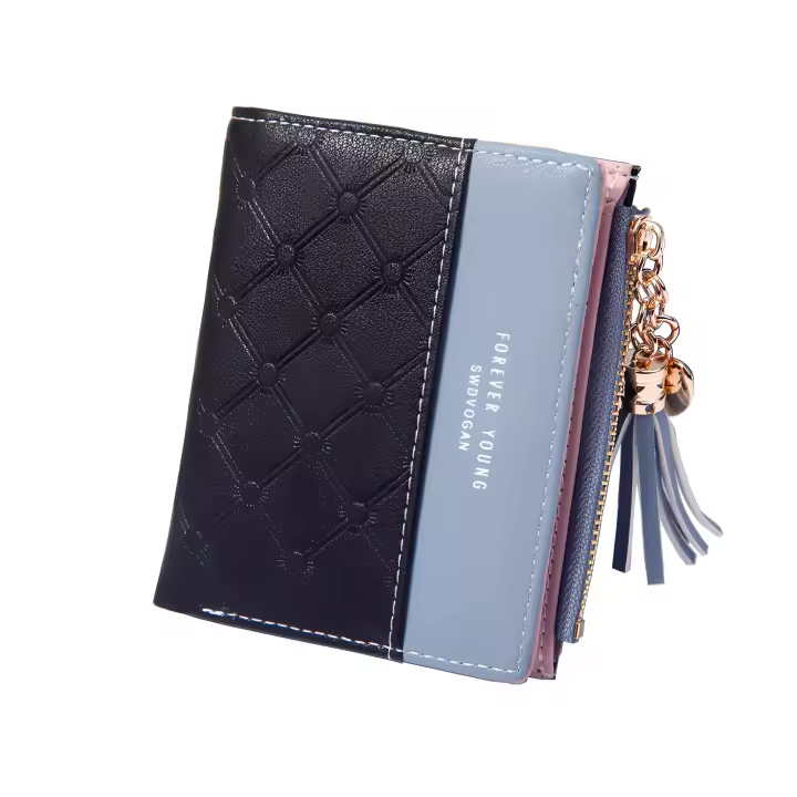 Cartera de Cuero para Mujer con Monedero de PU y Bolsillo con Cremallera - 1