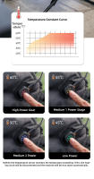 Almohadilla Caliente De Asiento Blackdog Para Invierno Y Camping Con Calefacción Rápida Ajuste De Velocidad De 4 Niveles Material Oxford - details 5