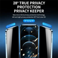 2Pcs Protector De Pantalla De Vidrio Templado Para iPhone 15 14 13 12 11 pro Max plus X Xr Xs Max 8K Anti-Privacidad Libre De Polvo Instalación Fácil - details 1