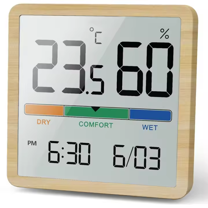 NOKLEAD Nuevo Termómetro Y Higrómetro Digital Para El Hogar Medidor De Temperatura Y Humedad Con Sensor Pantalla LCD Estación Climática - 1