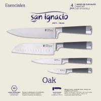 San Ignacio Set de 4 Cuchillos de Cocina Profesionales de Acero Inoxidable con Mangos de Silicona - details 1