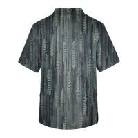 Camiseta De Enfermería Para Hombres Con Manga Corta Blusa De Trabajo En Clínica Uniforme De Hospital Estilo Casual De Algodón Y Poliéster - details 19