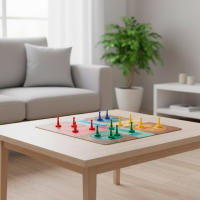 CB Games - Pack 365 juegos de mesa en caja metálica, 10 tableros multijuego, fichas, 7 dados, juego de la oca, backgammon, de 1 a 8 jugadores, juguetes educativos, juguetes niños + 6 años - details 5