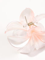4Pcs Pinzas De Pelo En Forma De Flor Rosa Para Mujer Tenazas De Pelo Fuertes Para Cabello Grueso Y Rizado Estilo 90's - details 13