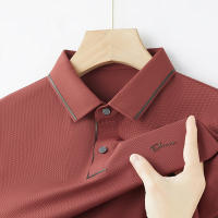 Camisa POLO De Verano Para Hombre Con Estampado De Letras Corta Resistente Al Arrugas Transpirable Ropa Casual SPANDEX Polyester - details 6