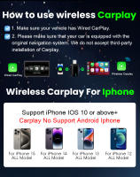Adaptador Inalámbrico CarPlay Android Auto Para Opel Astra Corsa Insignia Mokka Zafira Crossland X Bluetooth WiFi Rápido Plug And Play - details 3