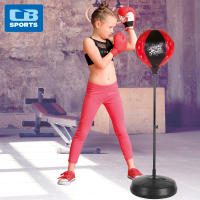 COLORBABY - Set saco boxeo de pie, saco de Ø22 cm, mástil ajustable 95-125 cm, base circular estable Ø38 cm rellenable de agua o arena, incluye par de guantes acolchados, mini hinchador, entrenamiento niños, a partir de 3 años - details 1