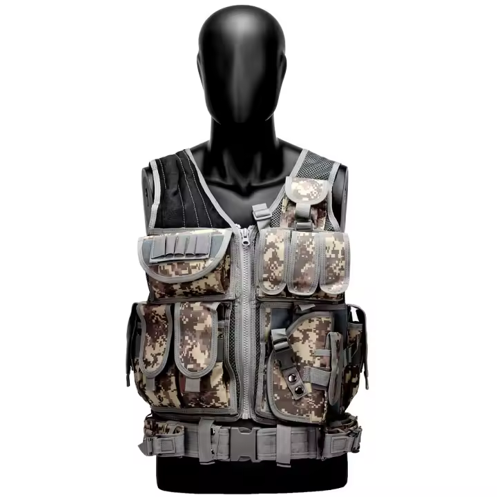 Chaleco Táctico Outdoor, Malla Antibalas, Transpirable, Equipo de Protección. Adecuado para Rol - 1