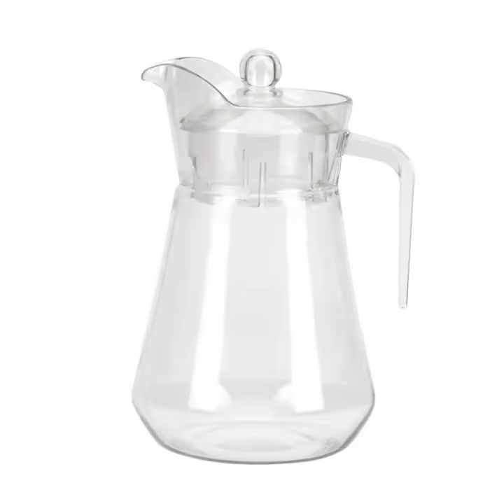 ARTEHOME Jarra de cristal,Color Transparente，1,5L con tapa   , 1,3L sin tapa ,1,0L sin tapa,ideal para zumo de frutas,  limonada ,agua fría, y bebidas  etc. - 1