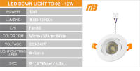 Spotlights LED Ajustables De Ángulo Luz De Techo 7W 12W 20W 220V Luz Decorativa Para Interior Decoración De Hogar Dormitorio Y Sala De Estar - details 2
