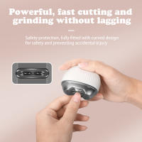 Cortauñas eléctrico totalmente automático, tijeras para manicura para personas mayores, cortauñas portátil antipellizco - details 5