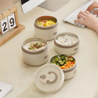 Juego De Contenedor Almuerzo Portátil Aislado Con Acero Inoxidable Para Adultos, Caja Bento Piletas Térmicas a Prueba De Fugas - details 6