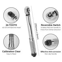 Llave De Torque Ajustable Profesional 5-25N.m Para Desmontaje De Moto Y Coche Con Adaptador 1/4'' Herramienta Manual Antideslizante De Acero Crômio-vanadio - details 3
