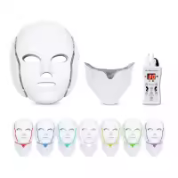 Máscara De Belleza LED Para Cara Con Terapia De Luz Roja Y 7 Colores Dispositivo De Cuidado De La Piel Rejuvenecimiento Antiarrugas Blanqueamiento Elevación Uso Doméstico - details 12