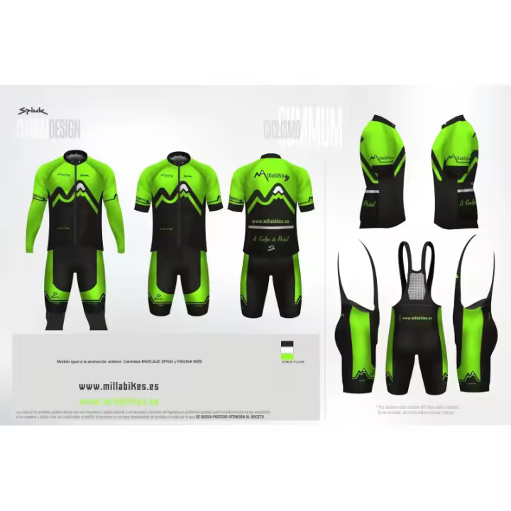 Spiuk Culote Corto Summum Millabikes Fluor Ajuste Óptimo - 1