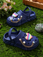 Zapatillas De Hadas Para Niñas En EVA Y Goma Elástica Azul Oscuro Antideslizantes Transpirables Sandalias De Playa Y Jardín Para Niñas De 3 a 12 Años - details 8