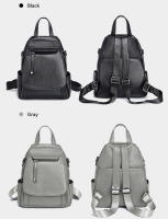 Mochila Pequeña De Cuero Zency Para Mujer Con Muchos Bolsillos Y Cubierta De Flap Antirrobo Bolso De Hombro De Moda - details 15