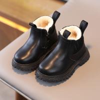 Botas De Invierno Calientes Para Niños Y Niñas Botines De Piel PU Con Peluche Moda Botas De Nieve Para Bebés Y Niños Pequeños - details 12