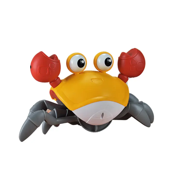 Vicyol S&D Cangrejo de Juguete para Gatear. Cangrejo para Bebés que Evita Obstáculos con Sensor. Juguete Interactivo con Luz y Música. Regalo Original para Niños y Niñas. - 1