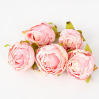 5pcs Flores Artificiales De Seda Rosa Para Boda Decoración Del Hogar Fiesta Navidad Cumpleaños Artesanía De Mesa Decoración De Eventos - details 14