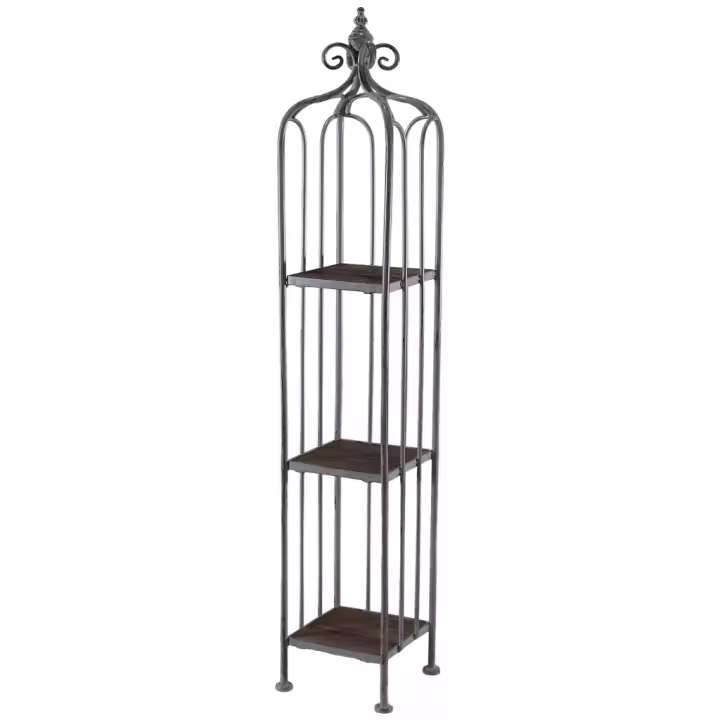Estanteria expositor negro, 21x22x125h cm - 1