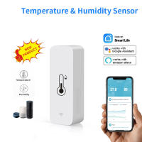 Sensor De Temperatura Y Humedad Inteligente Tuya Zigbee/WiFi Para El Hogar Interior Compatible Con Alexa Y Google Assistant Control Por Voz - details 0