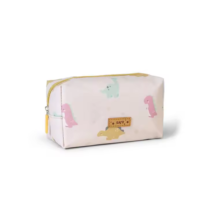 Estuche porta lápices "Wild Dinos" mostaza Saro Baby - 1